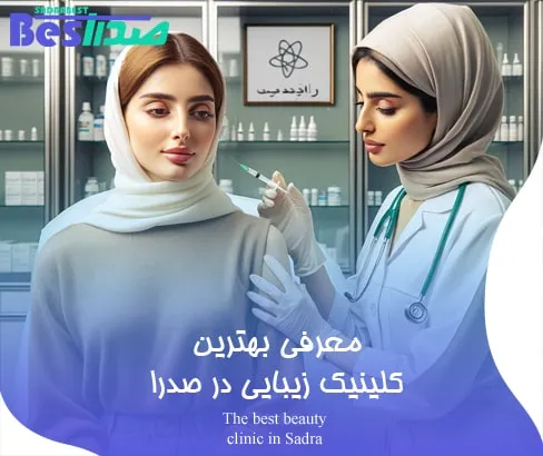پزشک متخصص در حال انجام درمان زیبایی در کلینیک صدرا